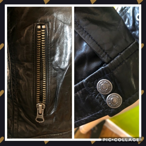 Vintage Gap Leather Moto Jacket - Picture 7 of 7